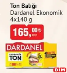DARDANEL EKONOMİK TON BALIĞI 4 X 140 G DARDANEL EKONOMİK TON BALIĞI 4 X 140 G